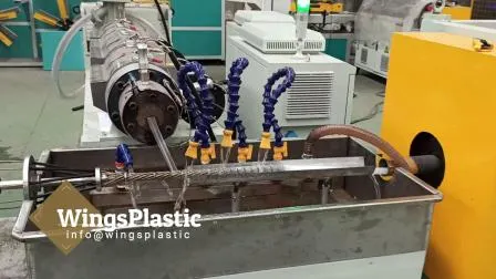전기 보호 HDPE PVC 플라스틱 골판지 파이프 호스 압출기 기계 생산 라인 생산 공장 장비