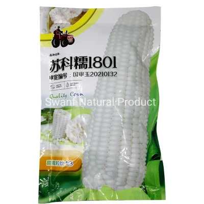 200g 벌크 자이언트 하이브리드 F1 Non-GMO 중국 스노우 스위트 왁시 옥수수 씨앗 파종용 흰 옥수수 씨앗